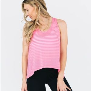 NWT - Zyia Pink Nimbus Split Back Tank (XXL)
